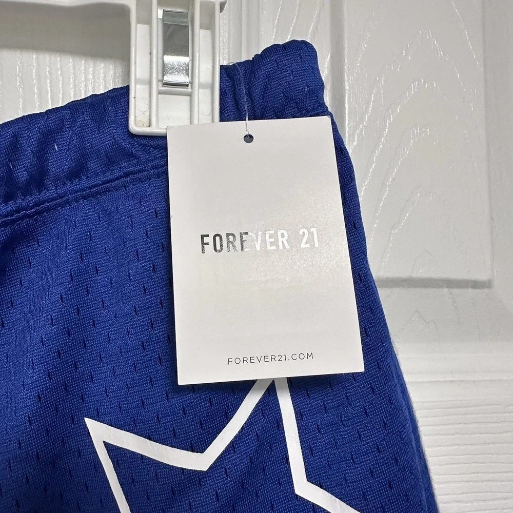 Running Shorts FOREVER 21 Women's Active Wear Shorts Color: Blue Size: L
